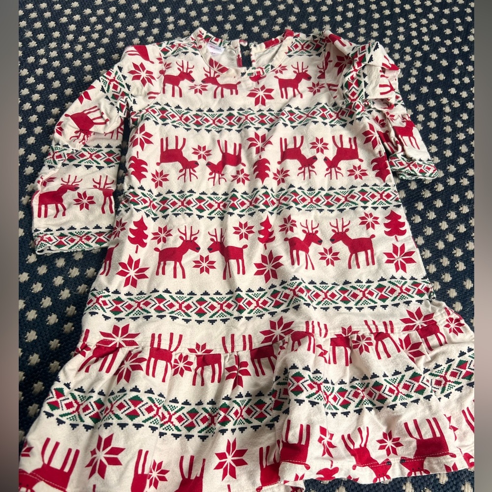 Hanna Andersson Holiday Nightgown – Size 120 (US 6–7